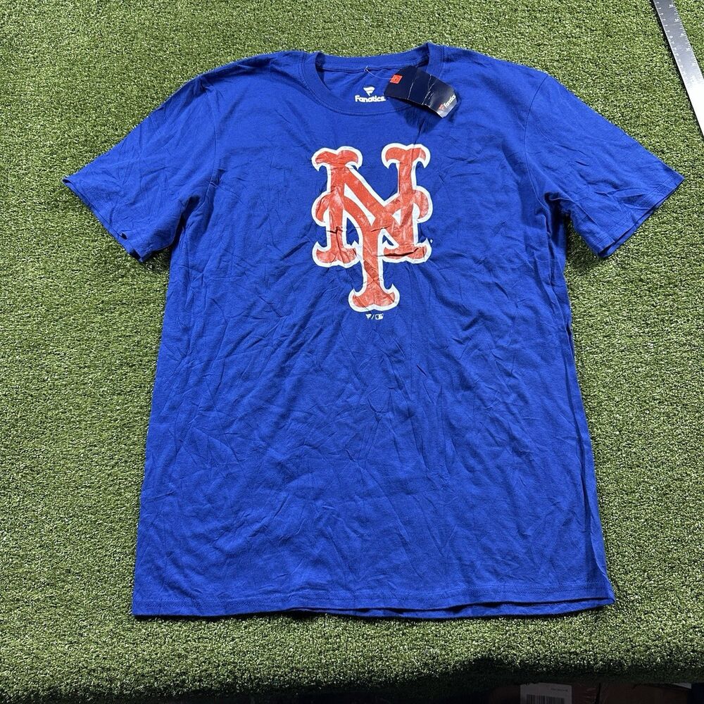 New York Mets Fanatics Men's Large Blue T-Shirt NWT MLB